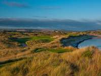 Photo by Larry Lambrecht Barnbougle Dunes 17th Hole