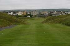 Tee shot on the 18th