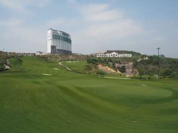 View from behind the 9th green