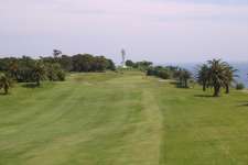 Toward the 11th green and iconic lighthouse