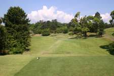 The short uphill 8th hole