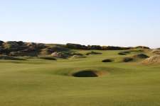 The distinctive pot bunkering at Kingsbarns