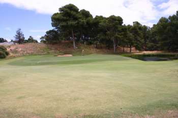 Green site at the par four 17th