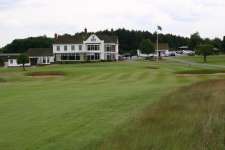 The 18th green