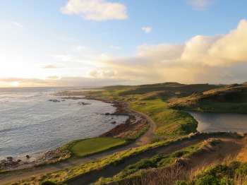 View from above the par three 10th