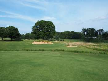 Approaching the 12th green at Old Town Club