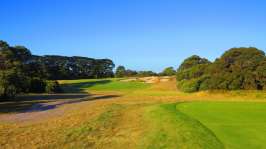 Royal Melbourne West 18th tee shot