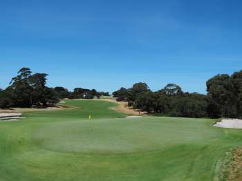 Royal Melbourne 6 West - View from behind green