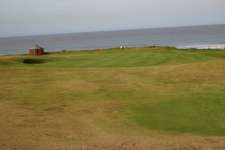 18th green at Royal Porthcawl