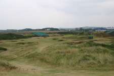 Tee shot on the fascinating par four 7th