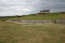 Approaching the 18th green at Royal west Norfolk