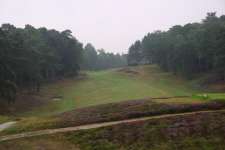 The 1st tee shot at St Georges Hill