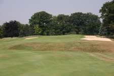 Approach shot into the 8th green