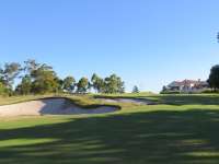 The approach on the iconic par four 5th hole